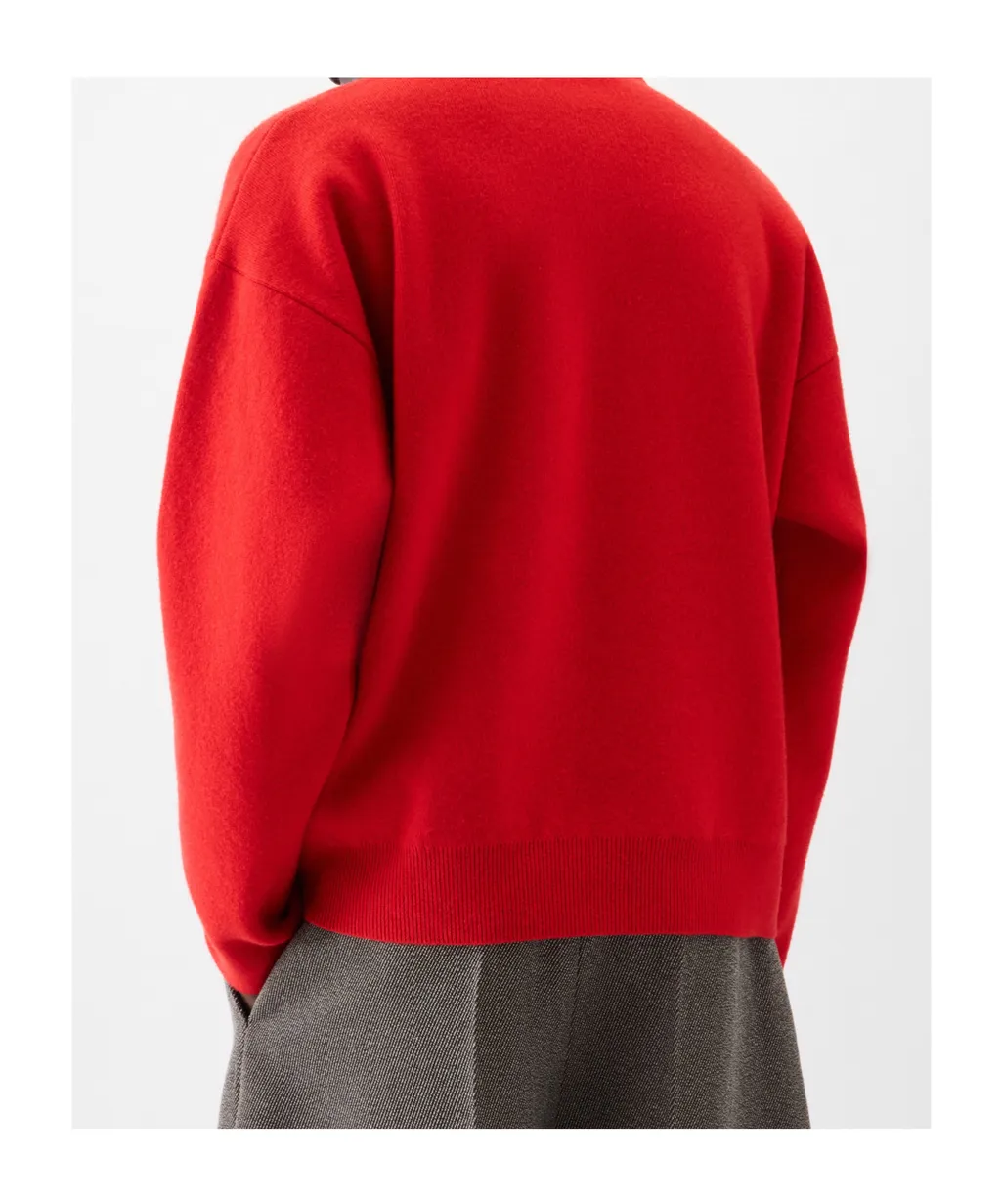 The Pallone Vareuse-Style Knit Polo Sweater