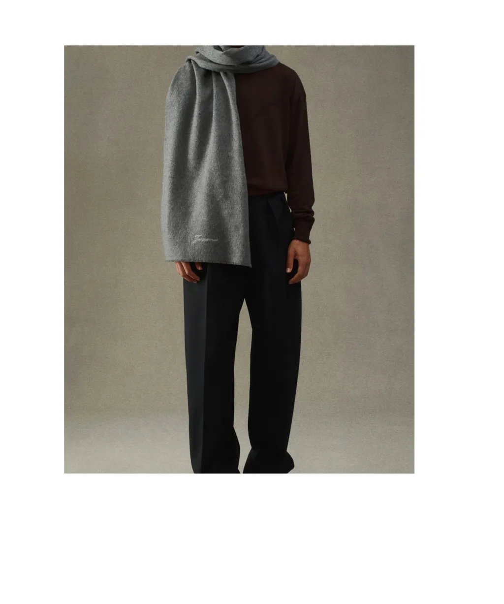 Logo Embroidered Scarf