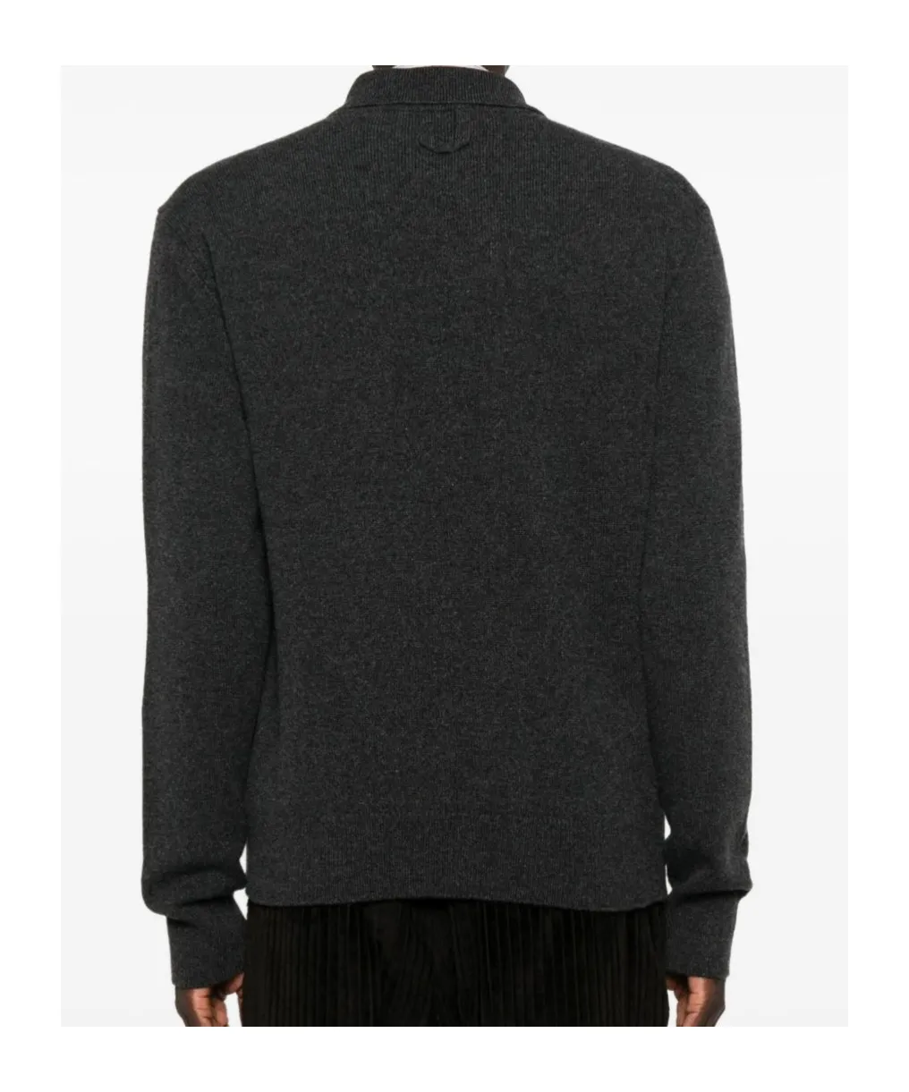 Collared Asymmetric Button-Up Jacket