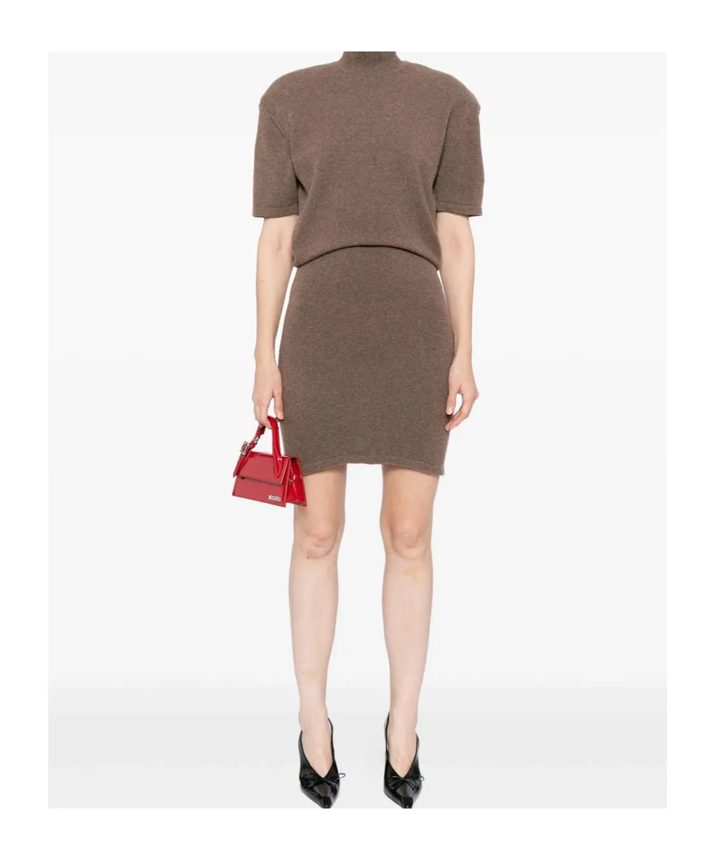 High Neck Knitted Dress