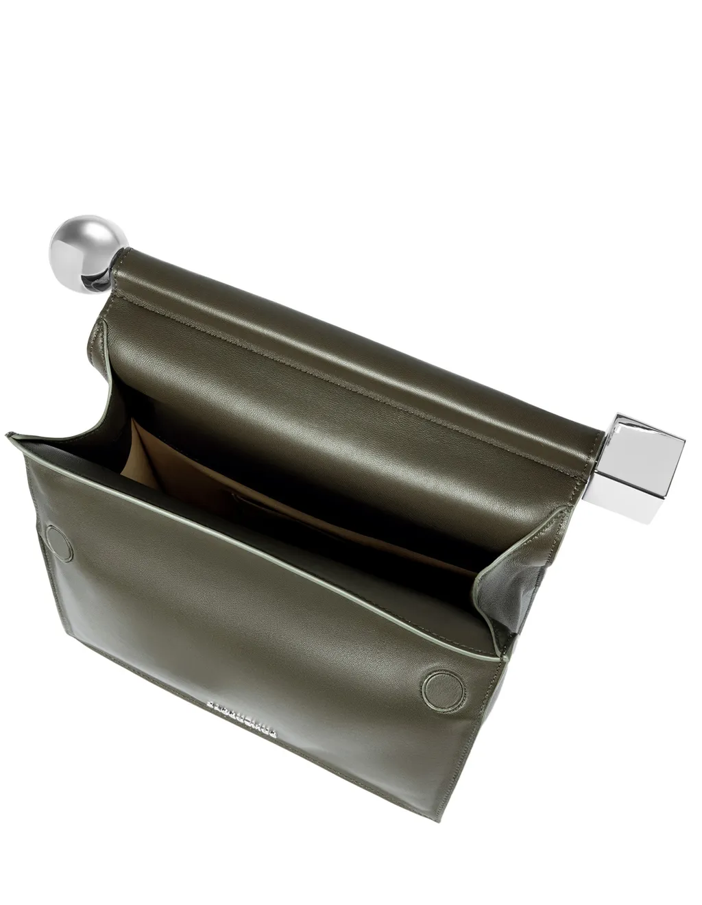 The Rond Carré Logo Plaque Clutch Bag