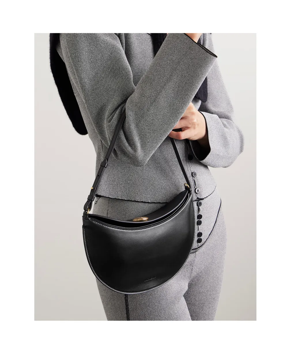 Logo Embossed Shoulder Bag
