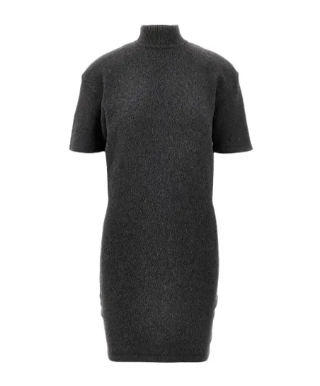 High Neck Knitted Dress