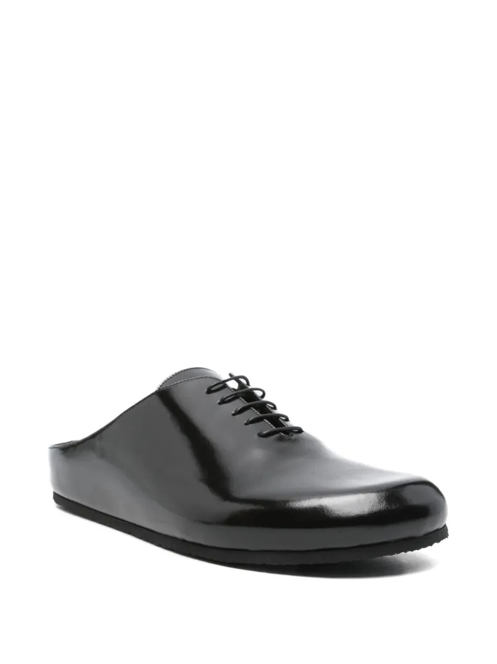 Slip-On Lace-Up Mules
