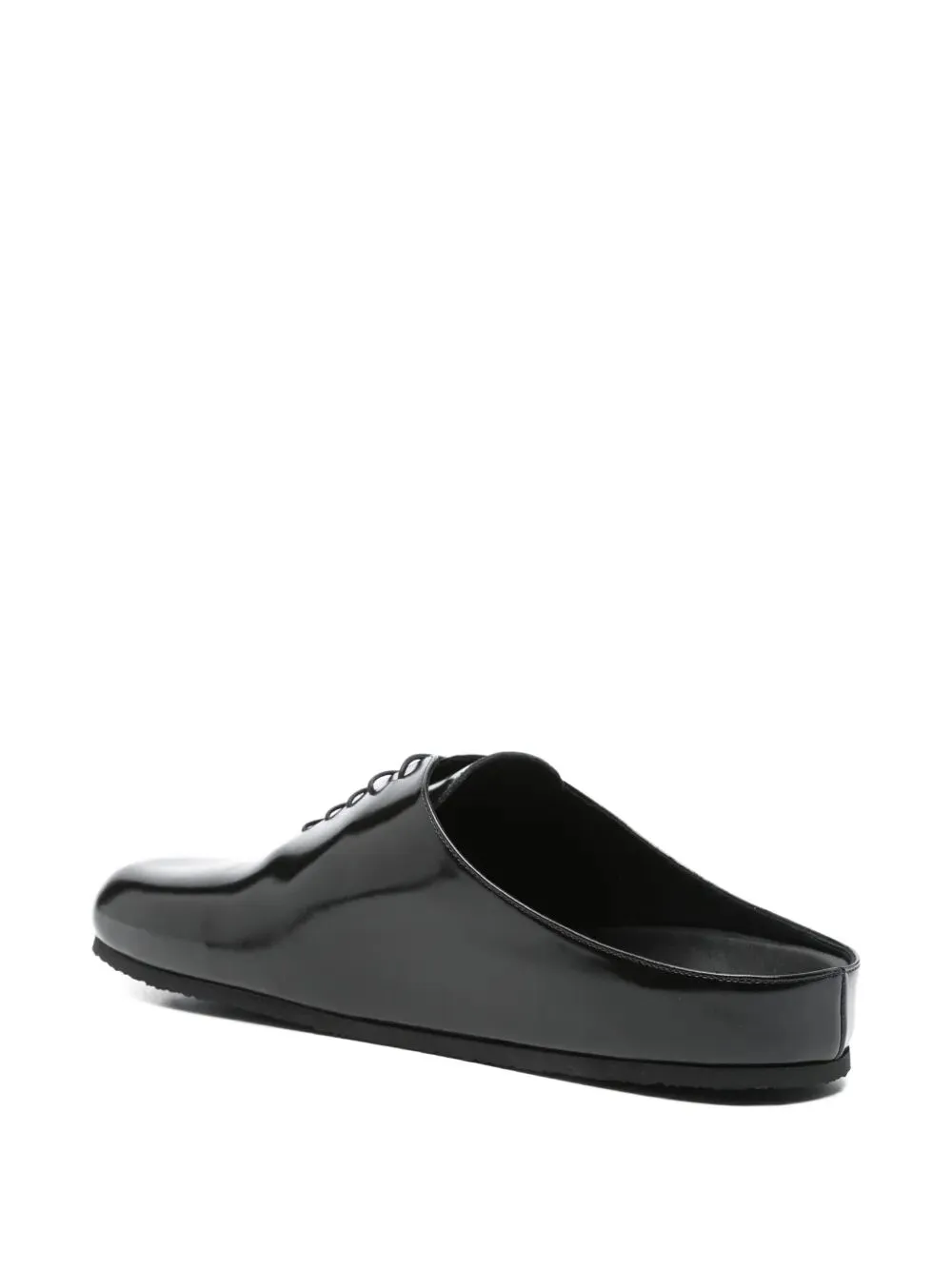 Slip-On Lace-Up Mules