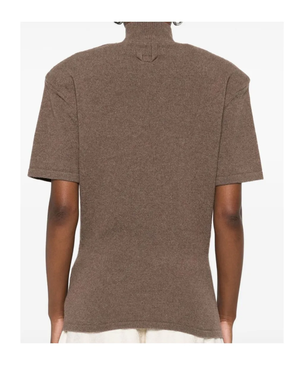 High Neck Knitted Pullover