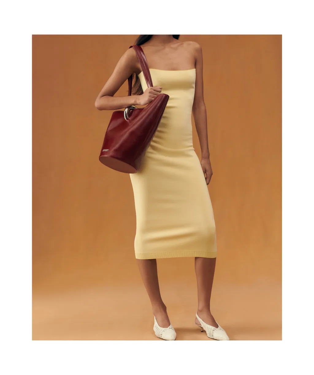 Le Bambola Moyen Logo Lettering Bucket Bag