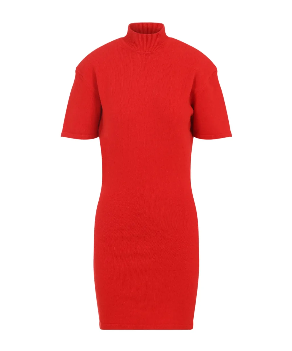 High Neck Knitted Dress