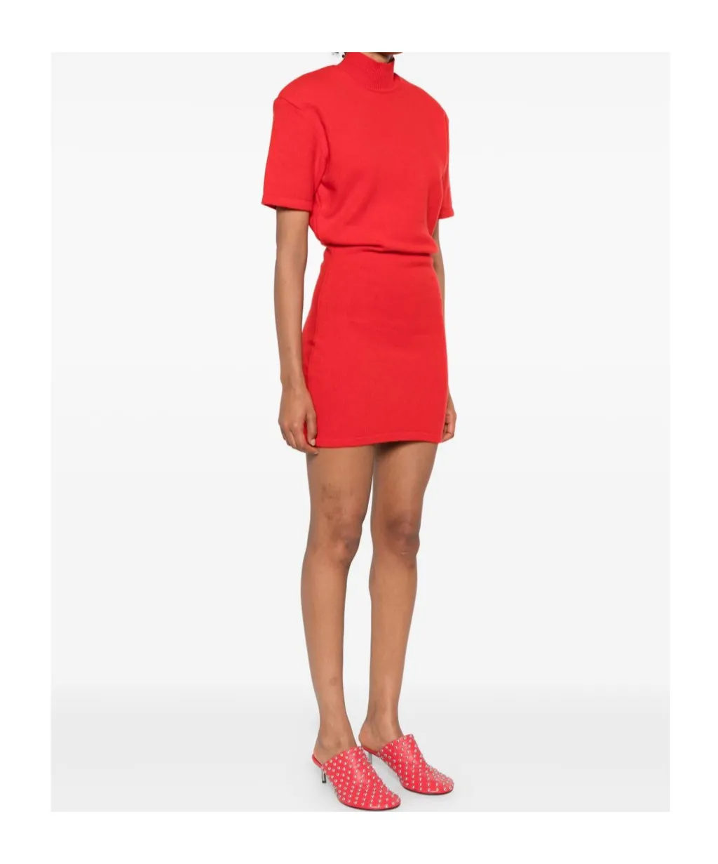 High Neck Knitted Dress