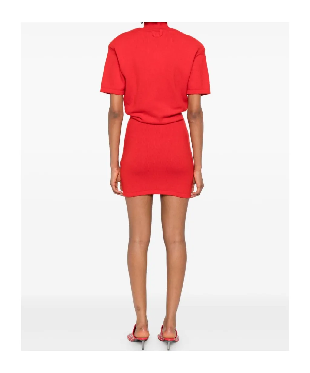 High Neck Knitted Dress