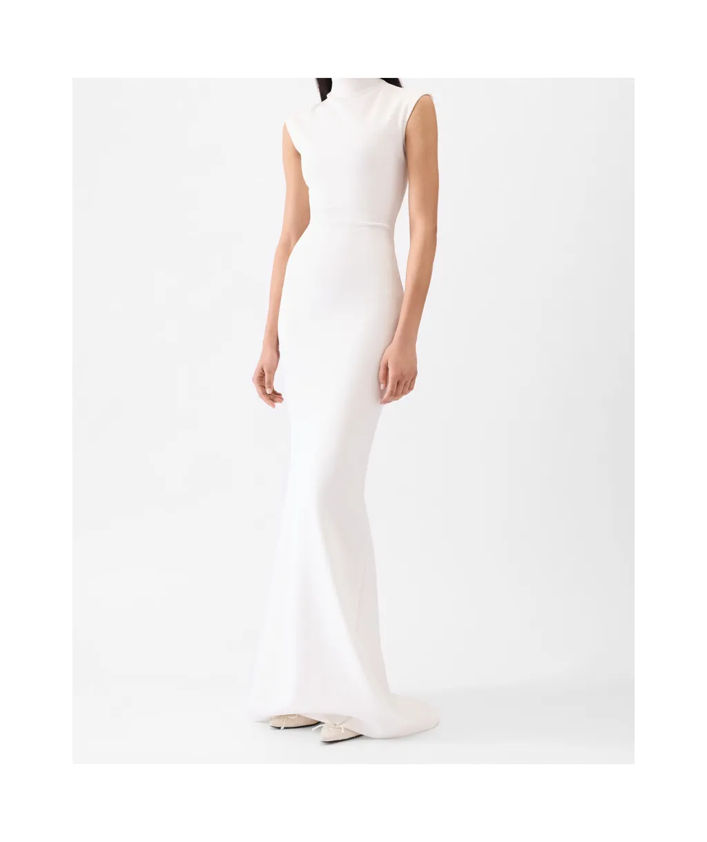 The Alba Gathered Column Dress