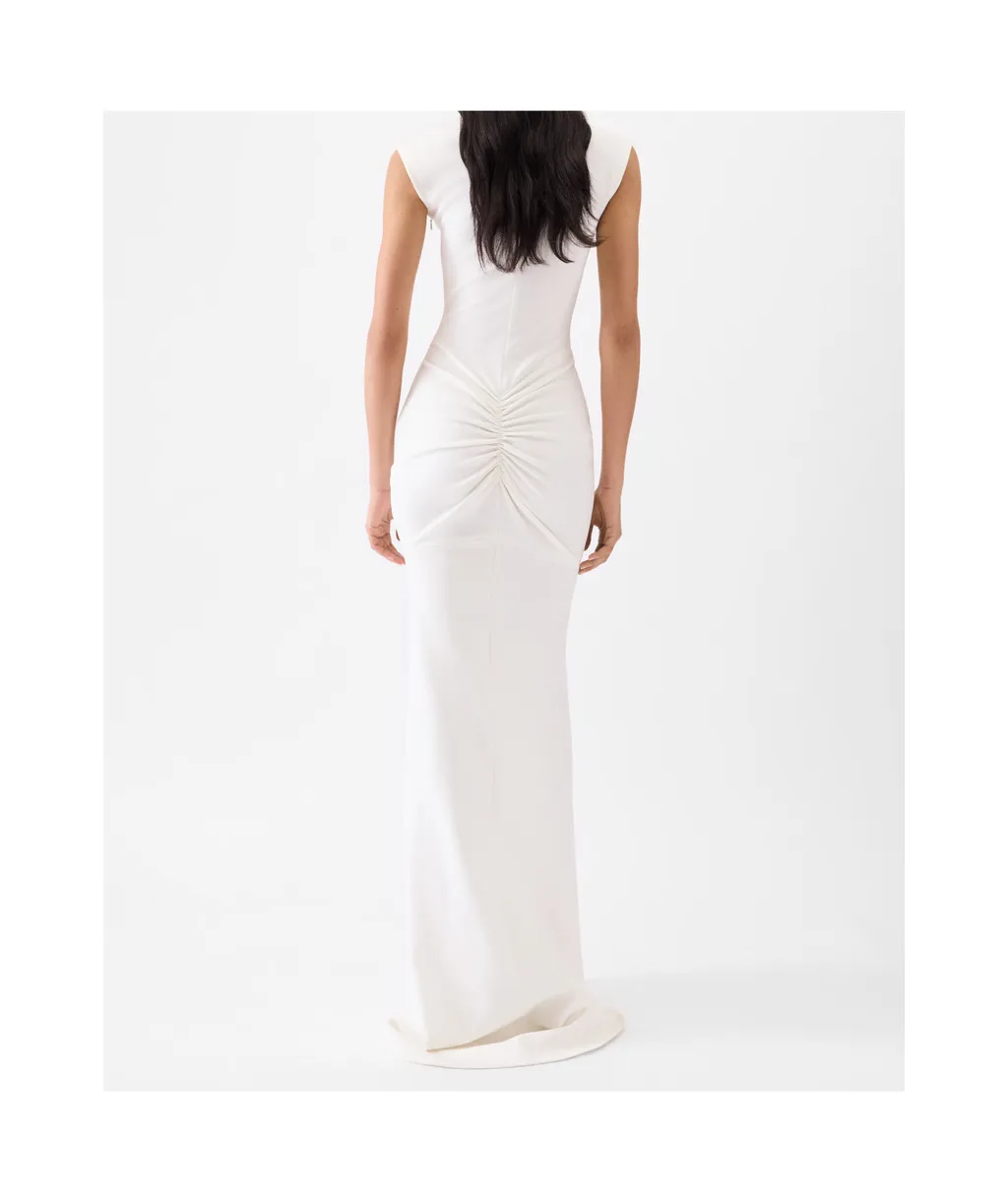 The Alba Gathered Column Dress