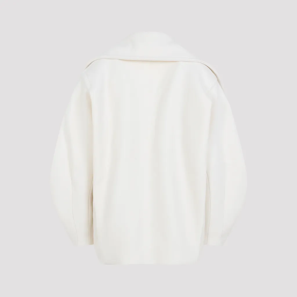 Double-Breasted Long-Sleeved Coat
