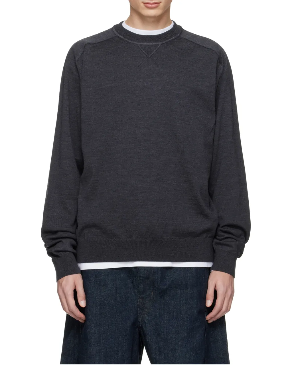 Logo Embroidered Long Sleeved Sweater