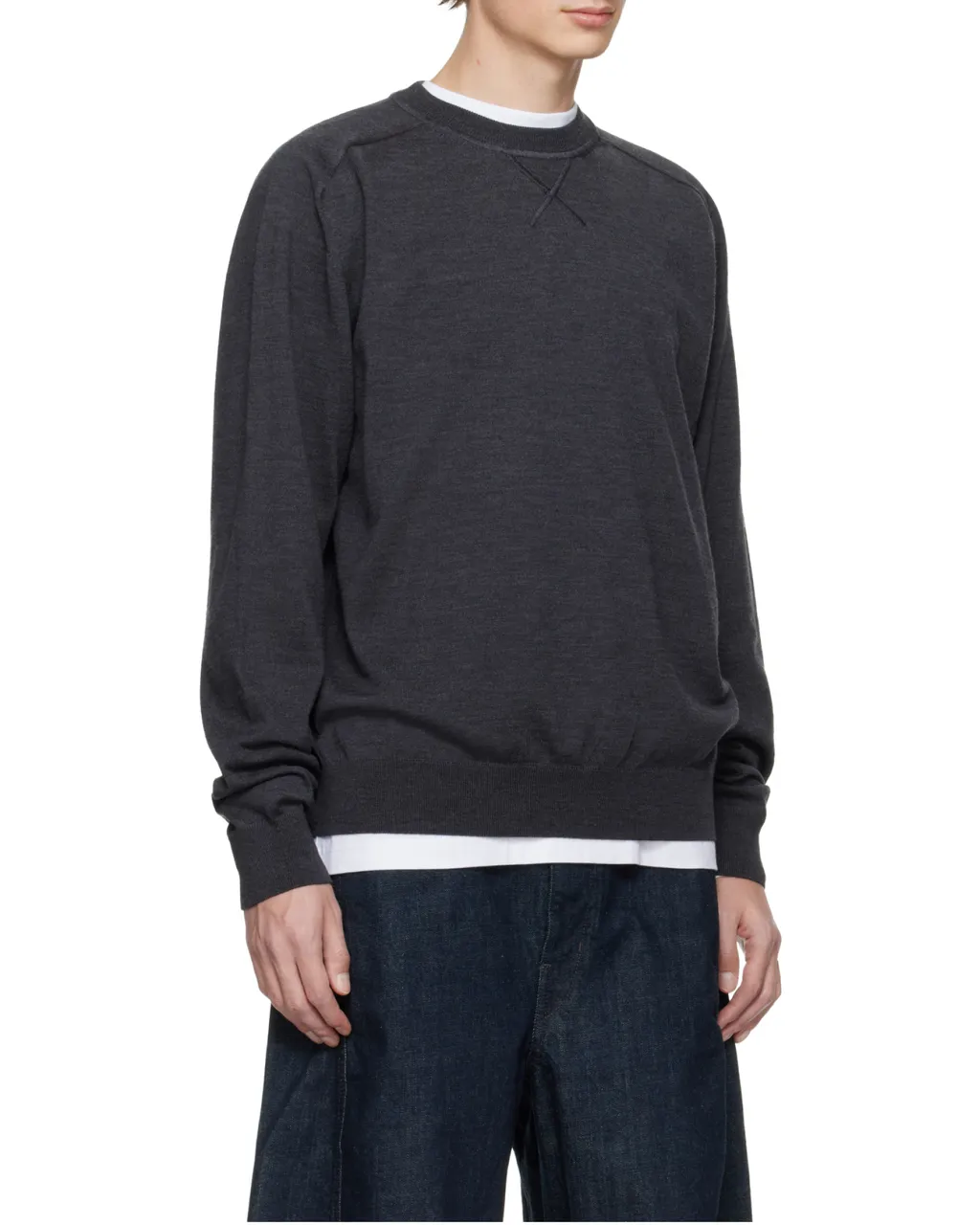 Logo Embroidered Long Sleeved Sweater
