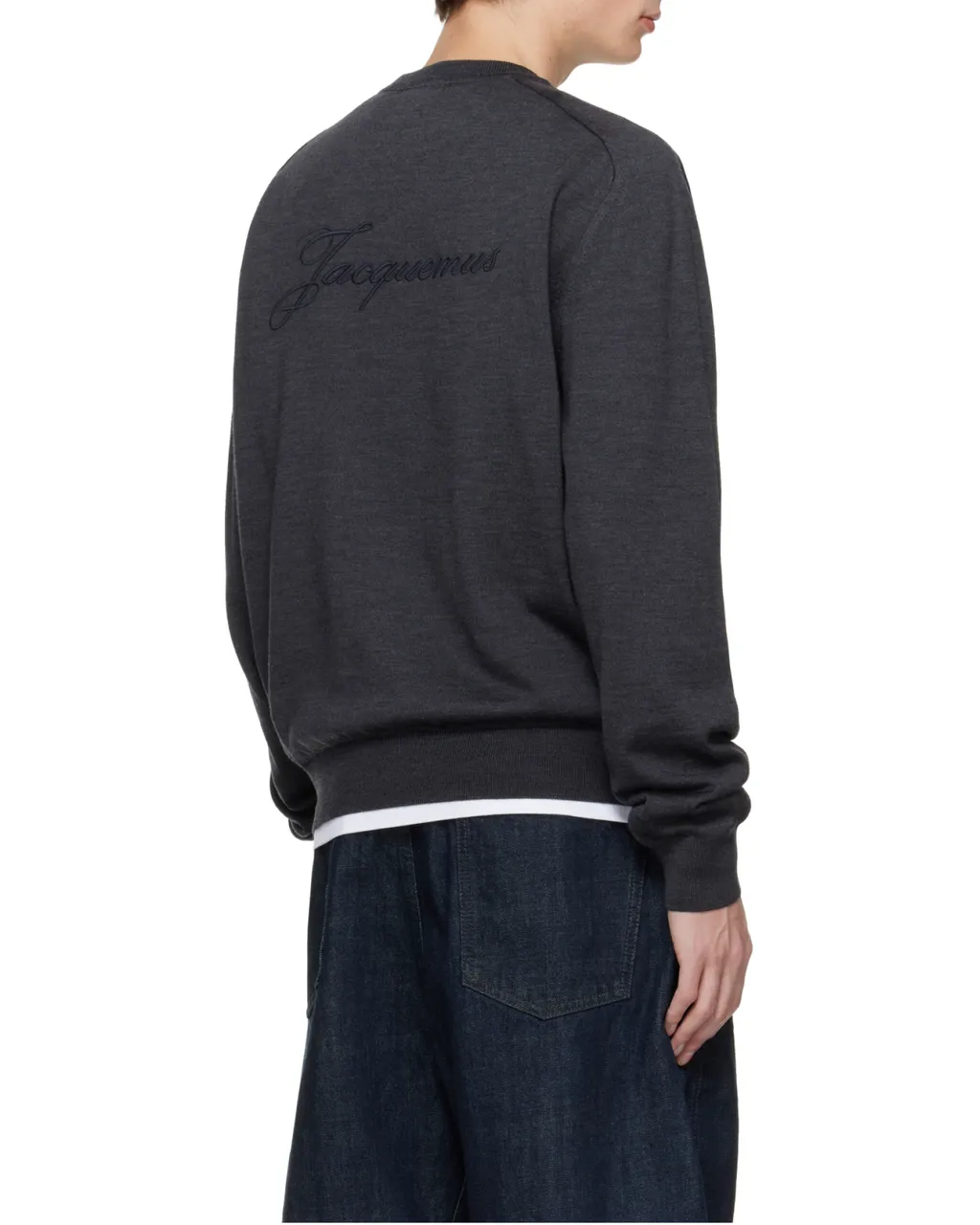 Logo Embroidered Long Sleeved Sweater