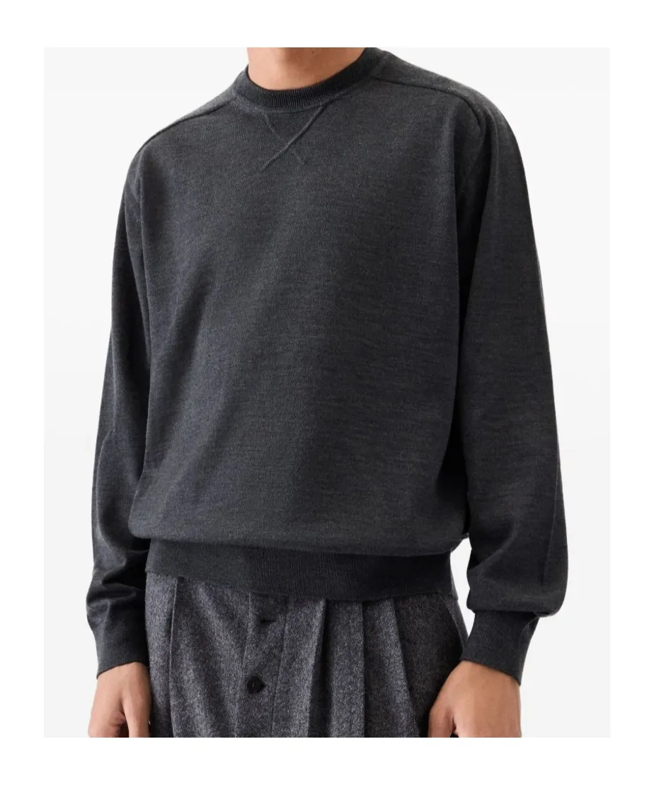 Logo Embroidered Long Sleeved Sweater