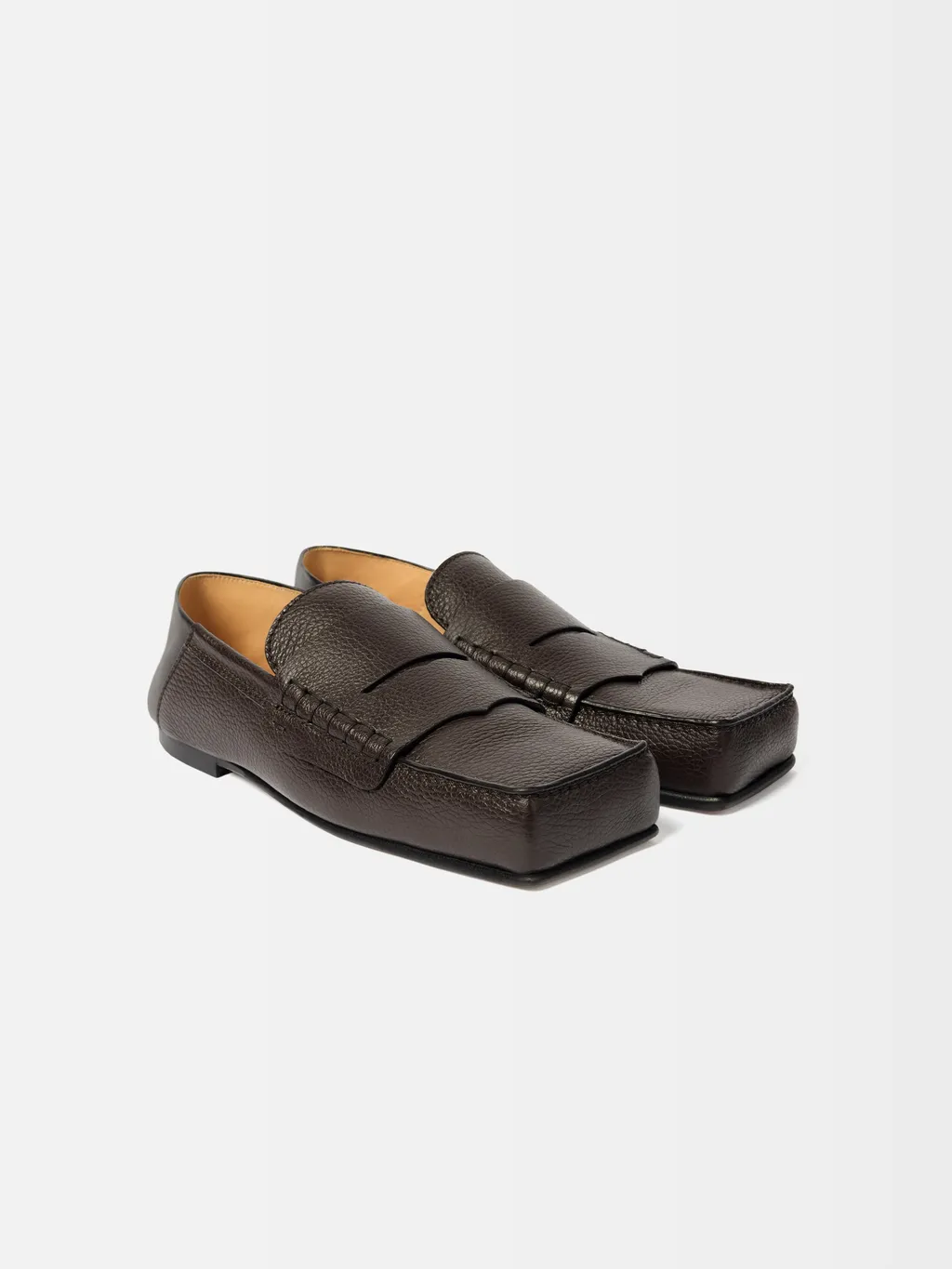 Square-Toe Loafers
