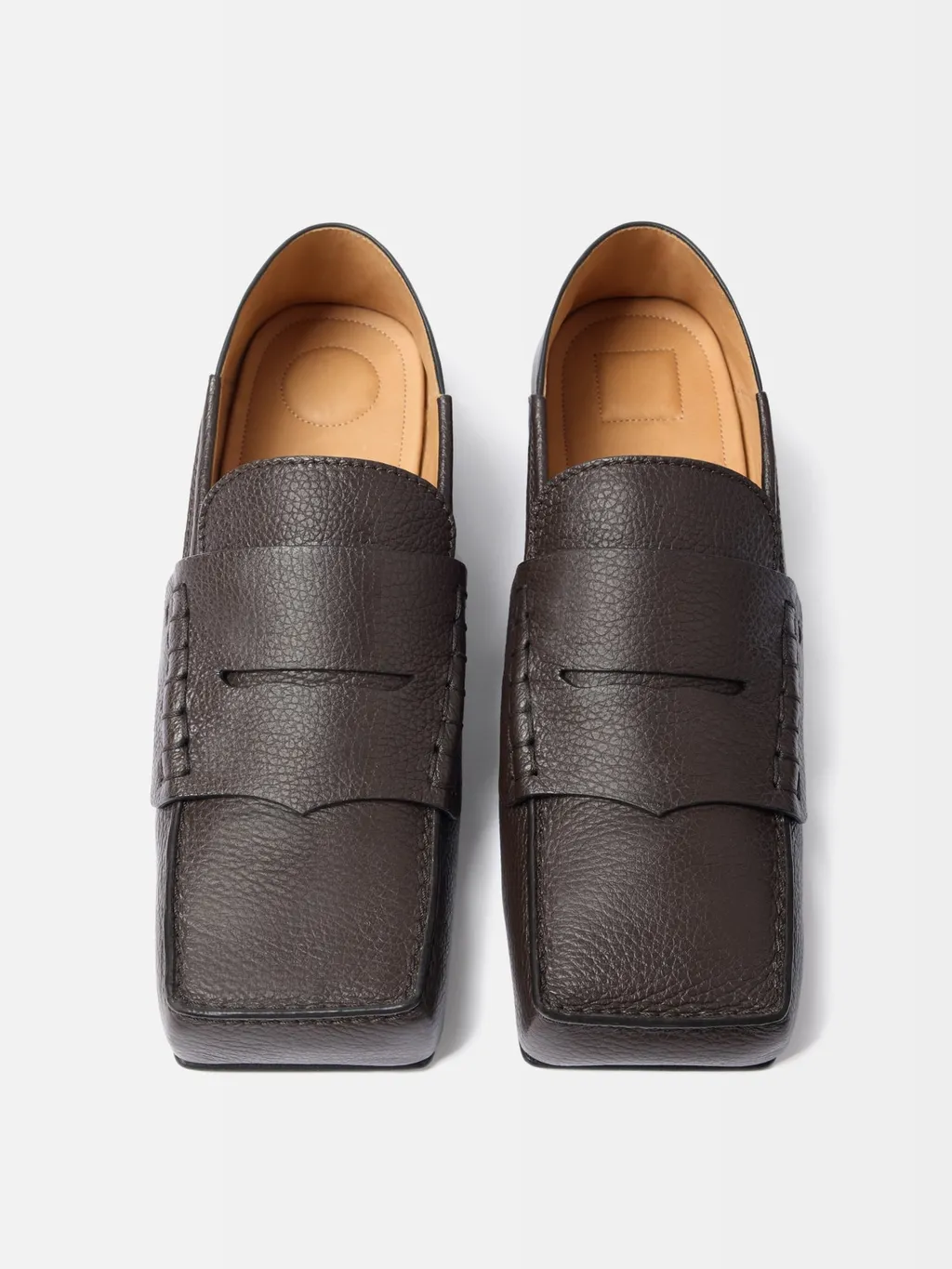Square-Toe Loafers