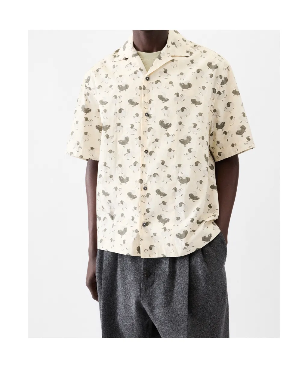 Printed Duck Short Sleeve Shirt