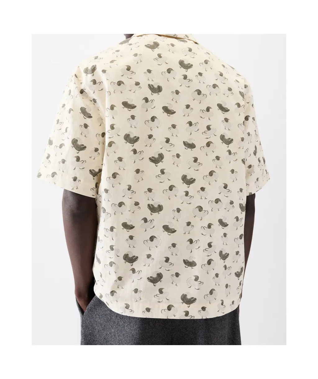 Printed Duck Short Sleeve Shirt