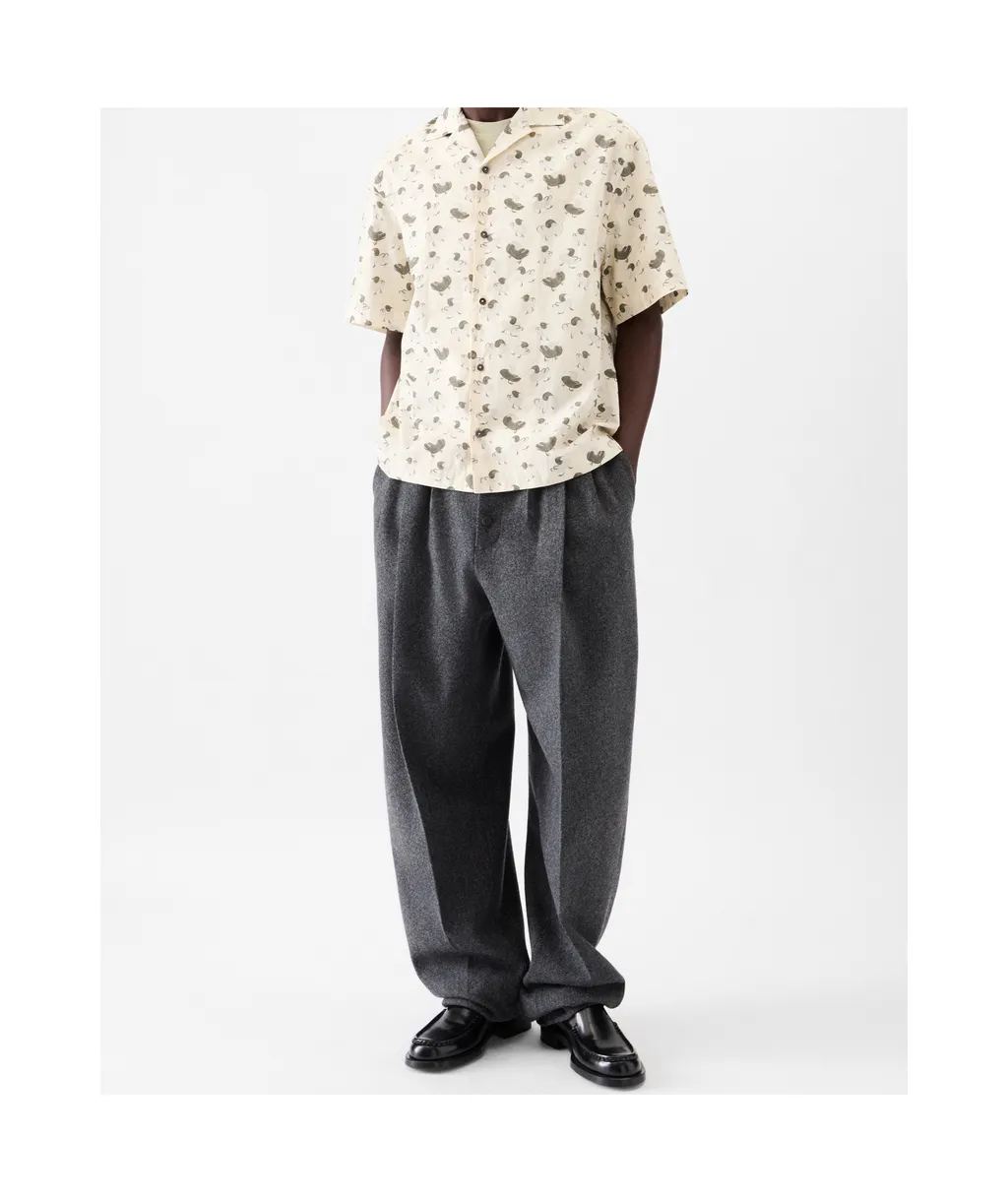 Printed Duck Short Sleeve Shirt