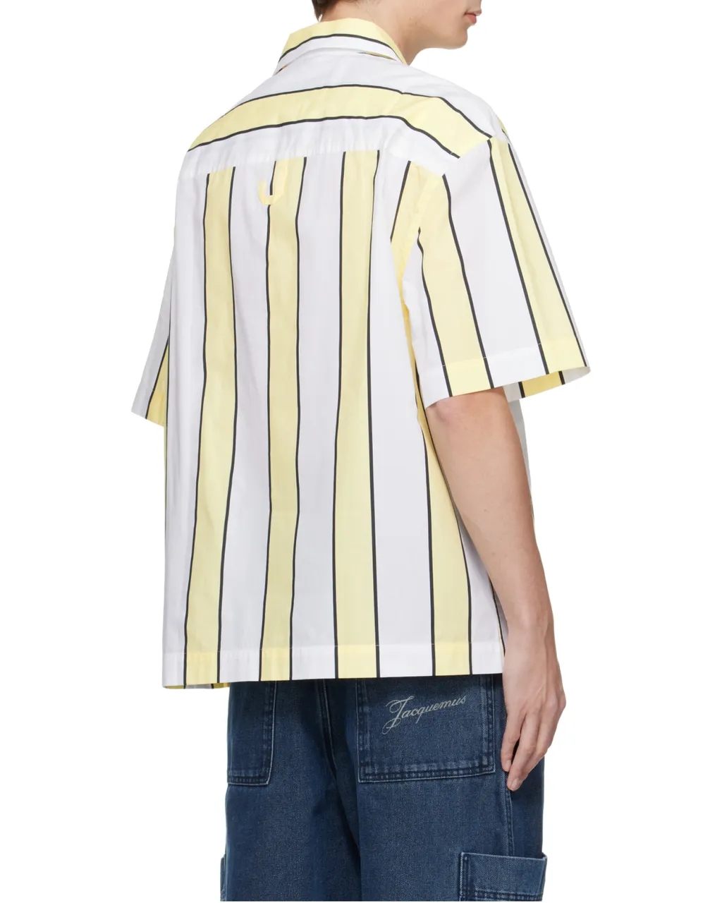 Logo Embroidered Striped Shirt