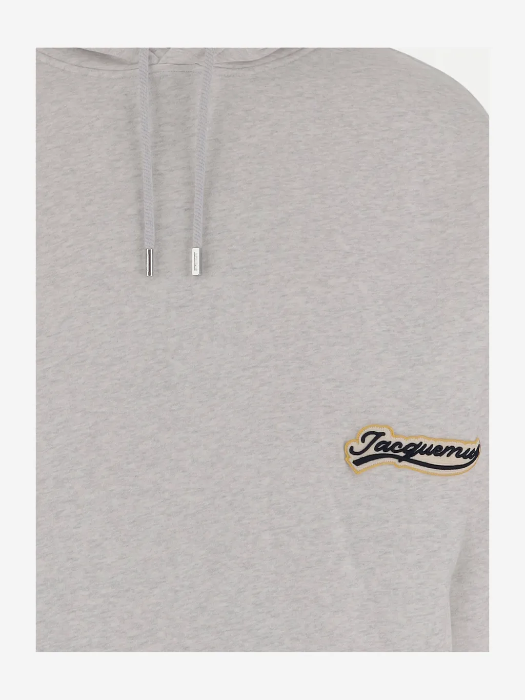 Logo Patch Drawstring Hoodie