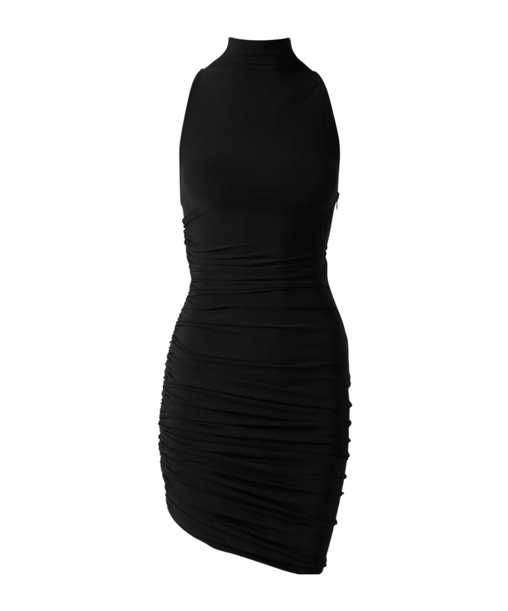 Asymmetric Sleeveless Mini Dress