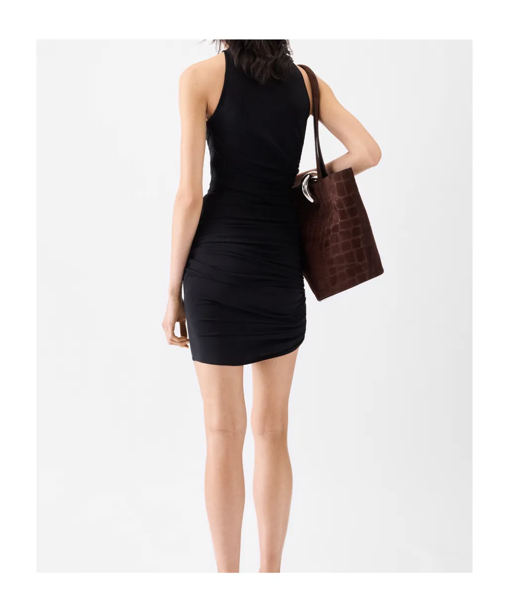 Asymmetric Sleeveless Mini Dress