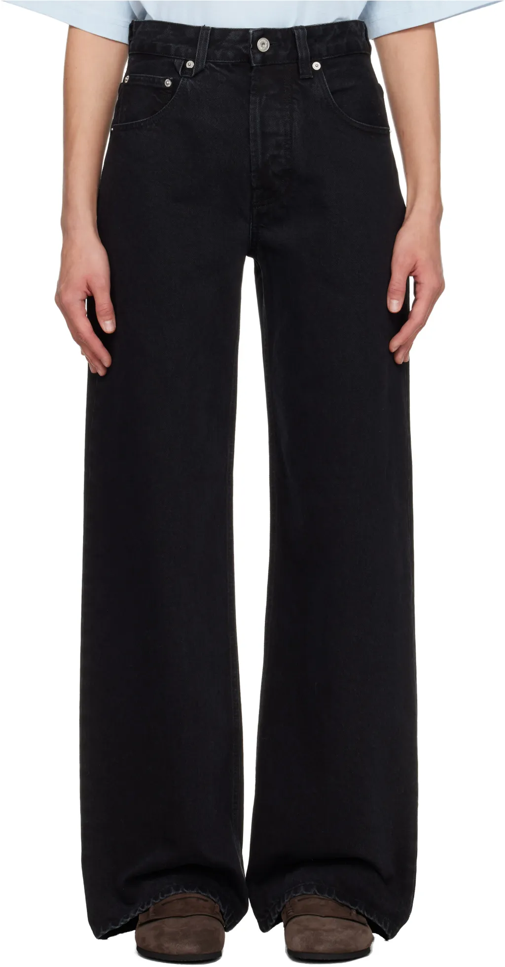 High-Waisted Wide-Leg Jeans