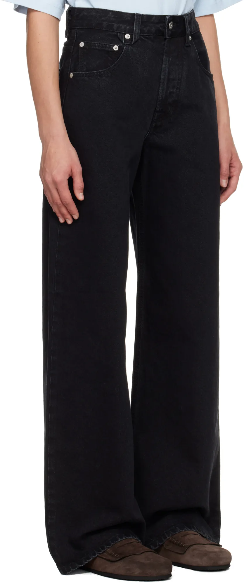 High-Waisted Wide-Leg Jeans