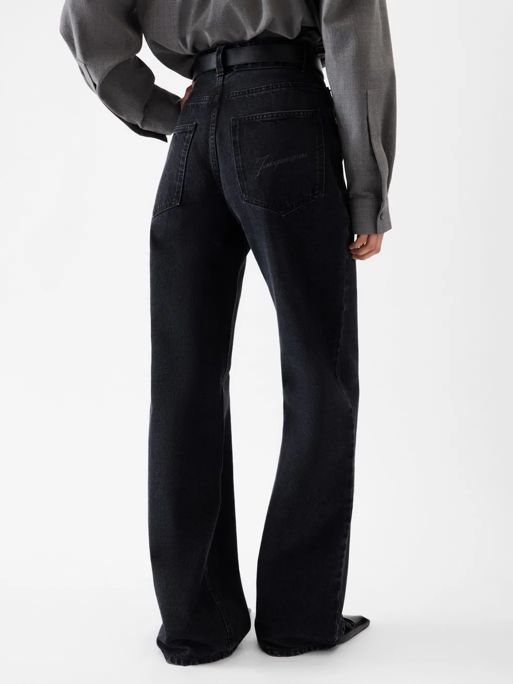 High-Waisted Wide-Leg Jeans