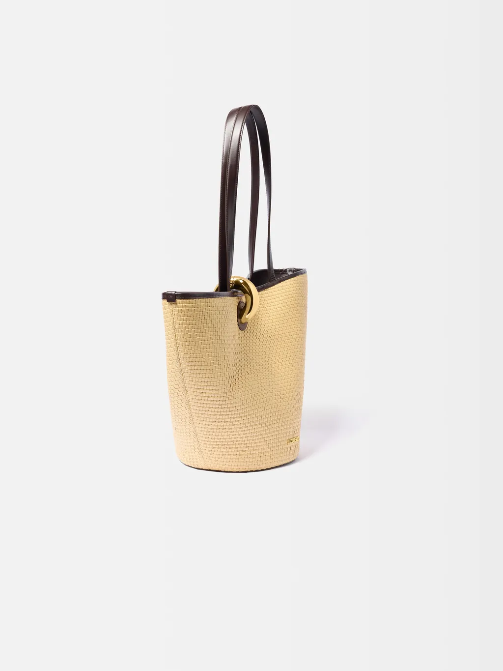 The Bambola Logo Plaque Bucket Bag