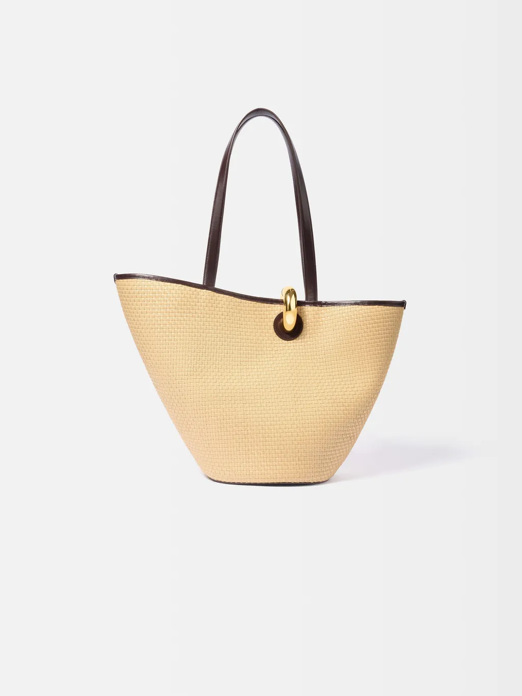 The Bambola Logo Plaque Bucket Bag