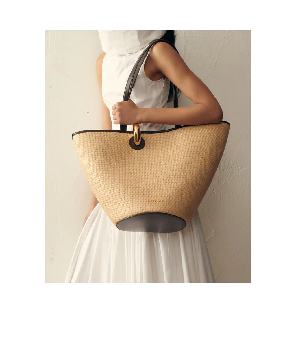 The Bambola Logo Plaque Bucket Bag