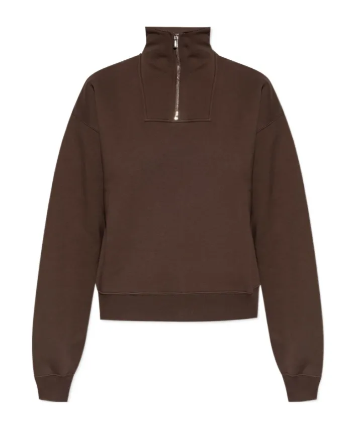 The Gros Grain Zipped-Rollneck Sweatshirt