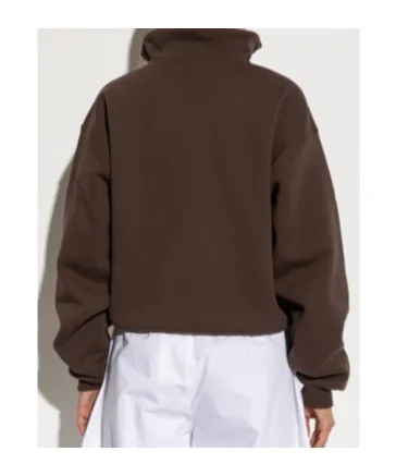 The Gros Grain Zipped-Rollneck Sweatshirt