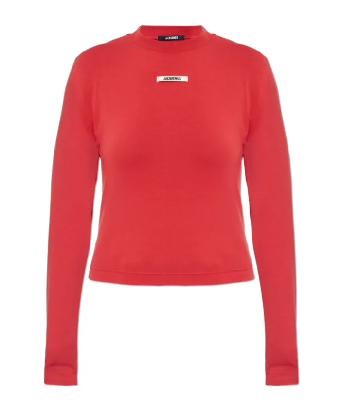 Logo Patch Long-Sleeve Top