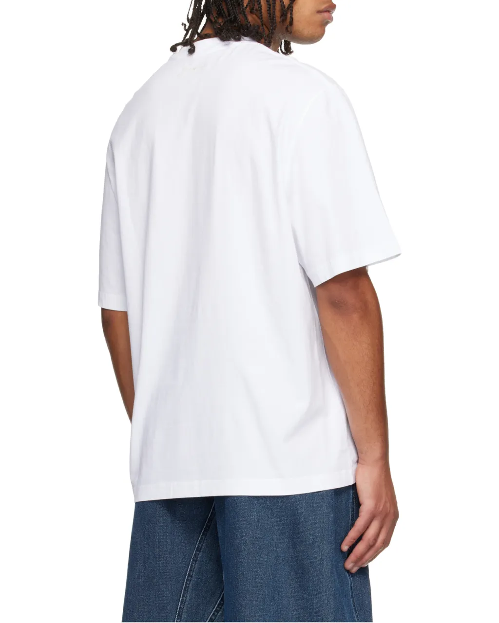 Logo Embroidered Straight Hem T-Shirt