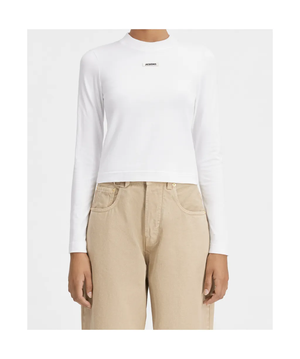 Logo Patch Long-Sleeve Top