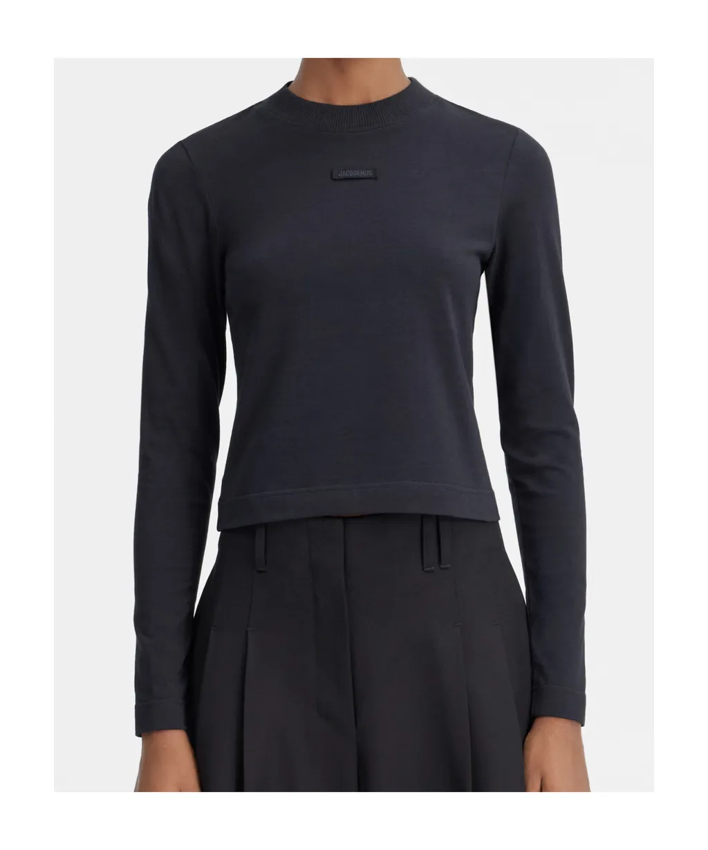 Logo Patch Long-Sleeve Top