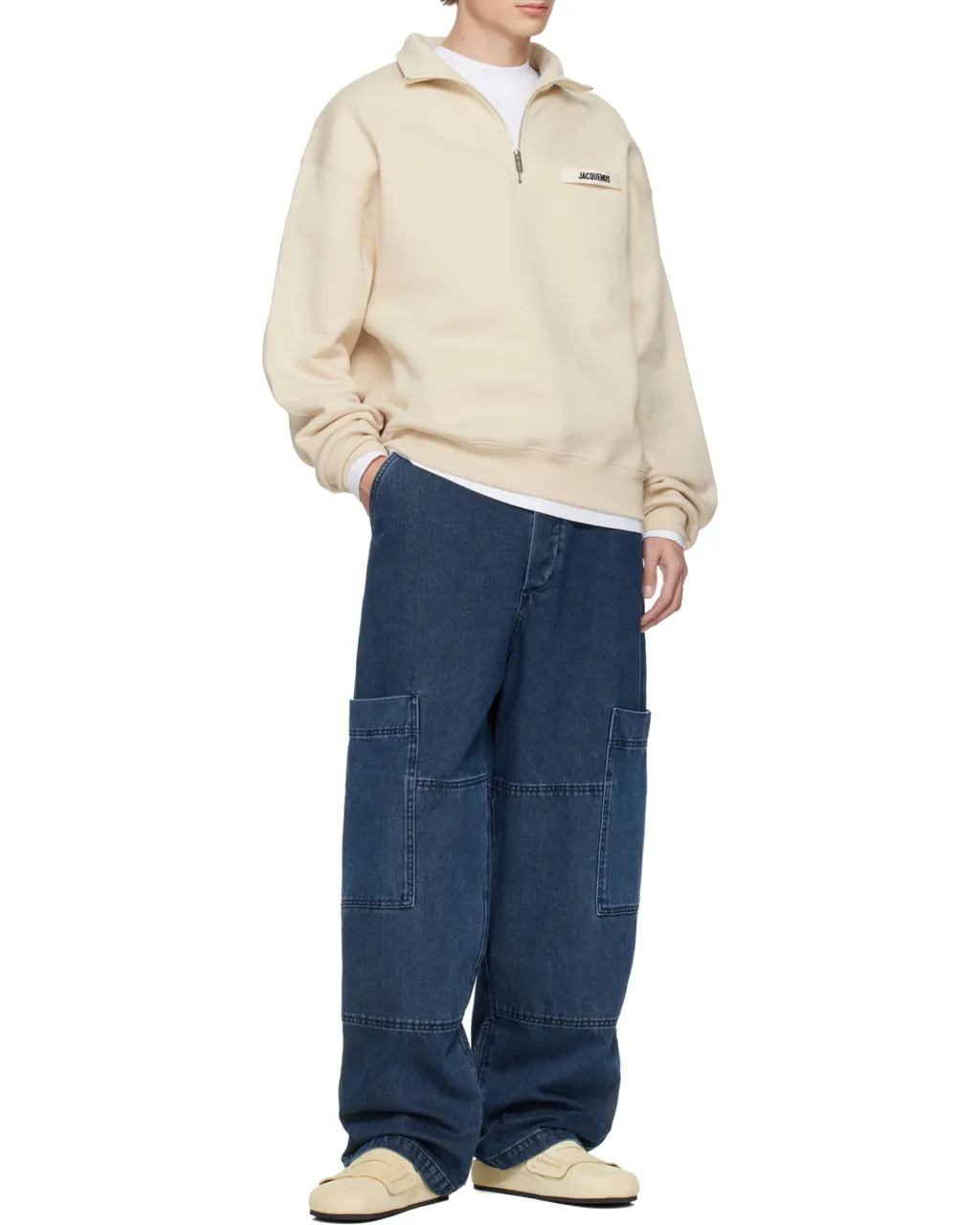 The Gros Grain Zipped-Rollneck Sweatshirt