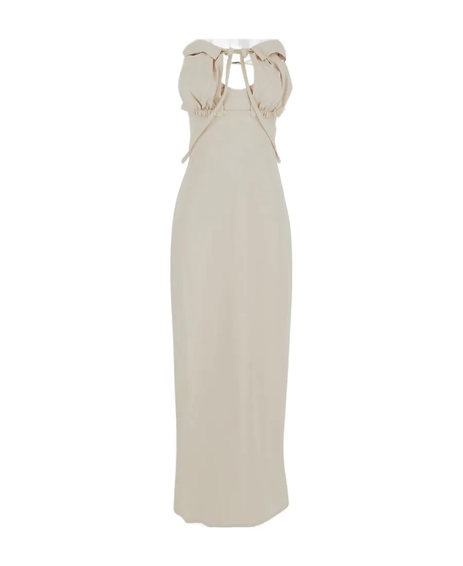 Strapless Cut-Out Detailed Dress