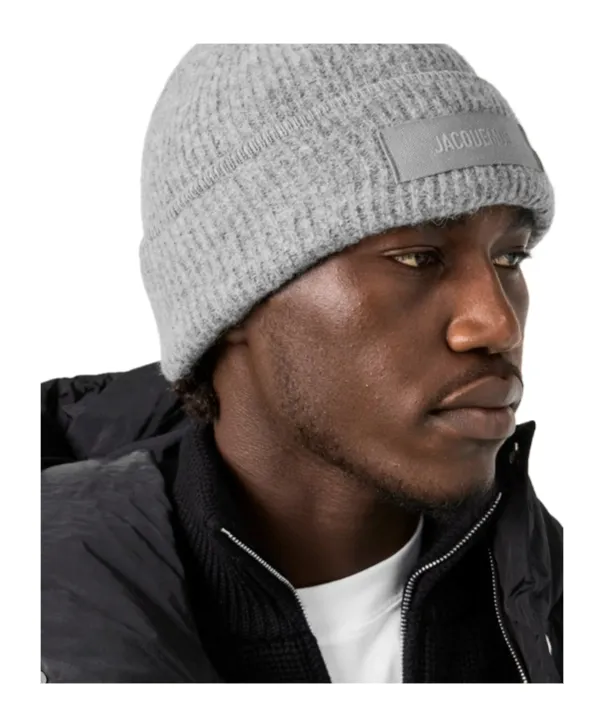 The Gros Grain Logo Patch Beanie