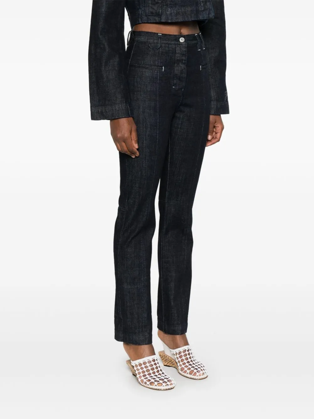 Le De-Nimes Norma Cropped Jeans