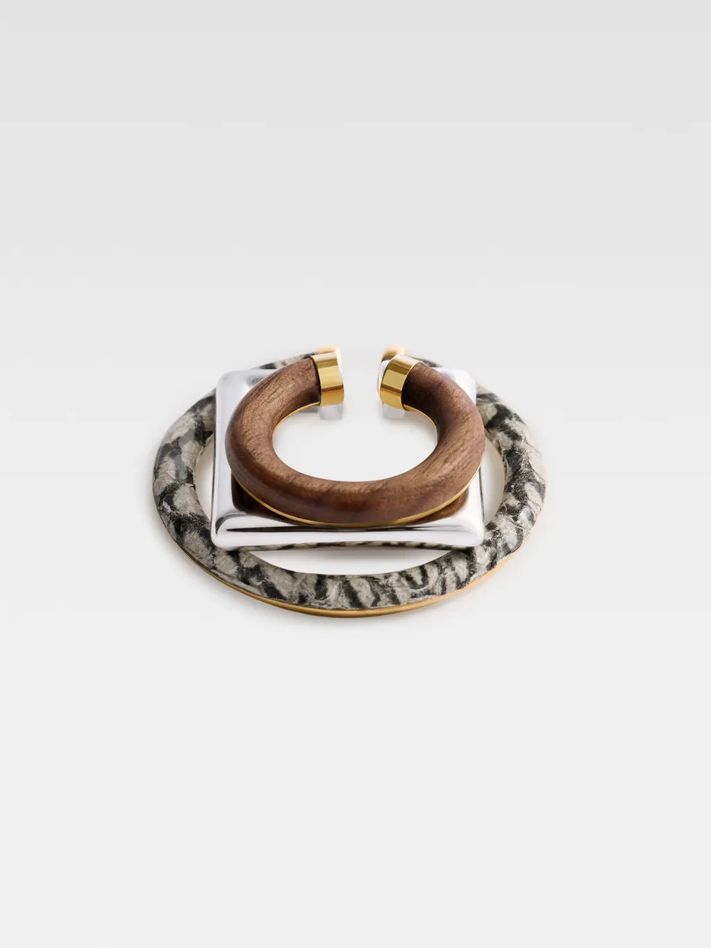 Trio Of Geometric Ear-Cuffs