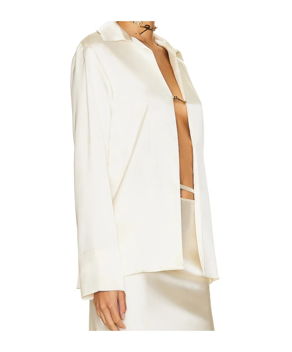 Jacquemus Logo Plaque Long Sleeved Shirt