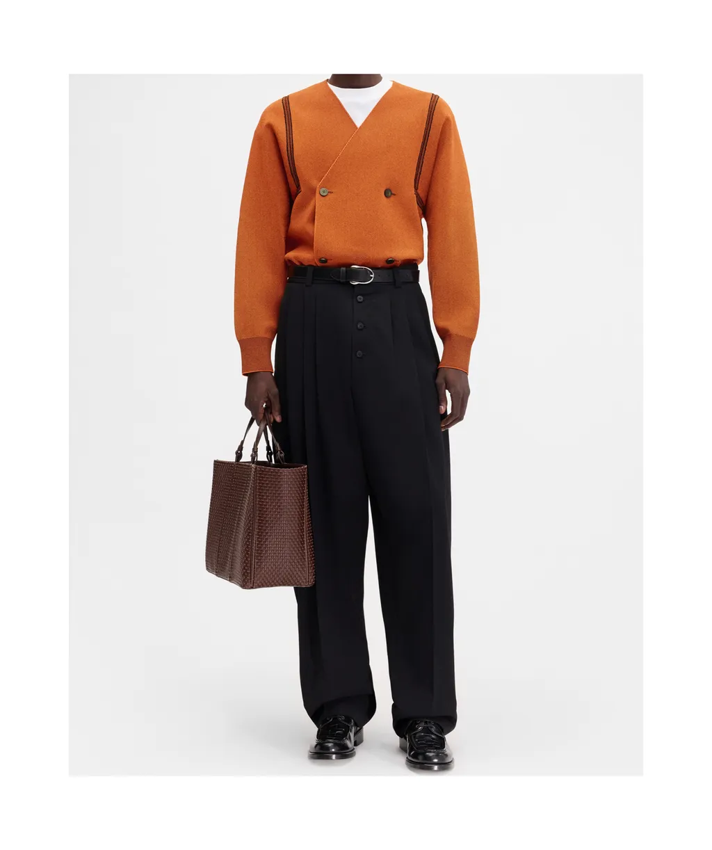 V-Neck Long-Sleeved Sweater