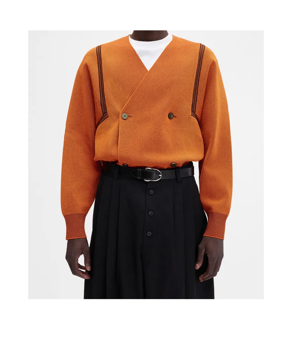 V-Neck Long-Sleeved Sweater